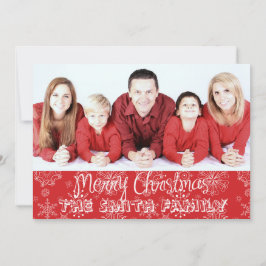 Fotografía de Snowflake Red - Tarjeta de foto navi