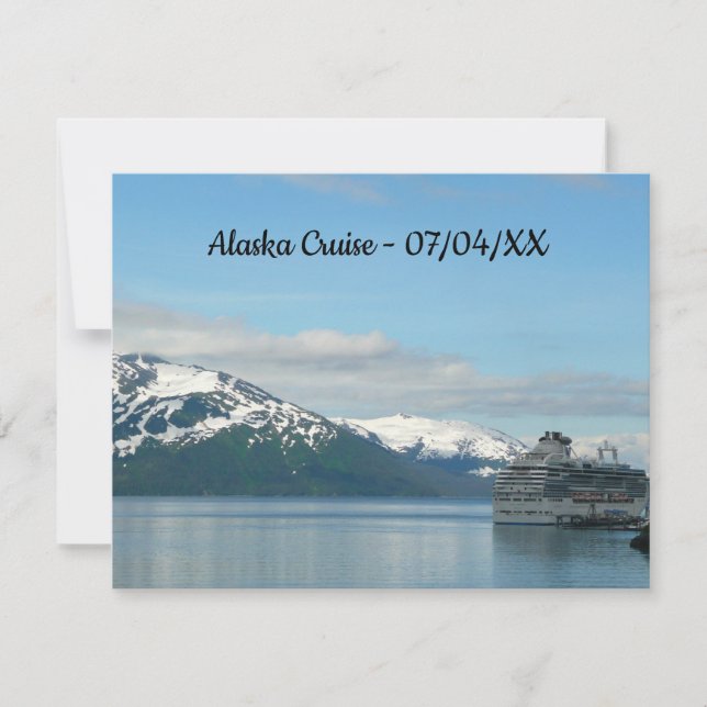 Fotografía de viajes de crucero en Alaska (Anverso)
