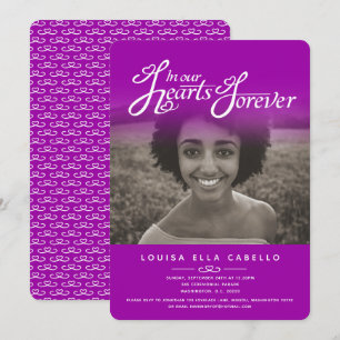 Fotografía del corazón invitaciones a funerales pú