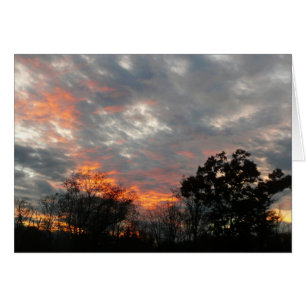 Fotografía del paisaje natural del atardecer de in