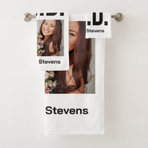 Fotografía del personalizado, nombre y conjunto de