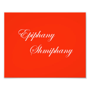 Fotografía divertida de Shmiphany de la epifanía