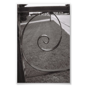 Fotografía E1 4x6 blanco y negro de la letra del