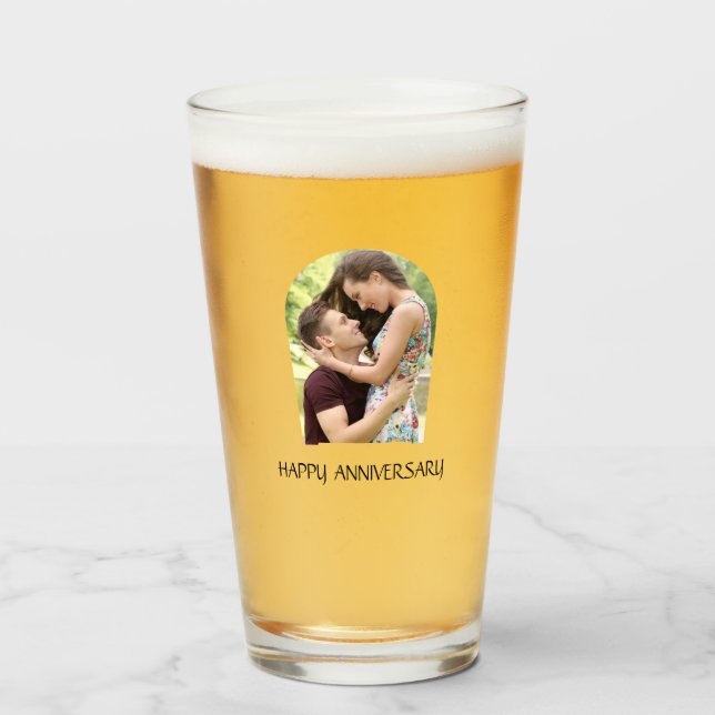 Fotografía Etched Picture Beer Mug Personalizada (Anverso (lleno))