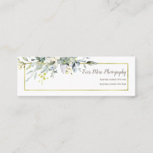 Fotografía floral de la tarjeta de visita de Boho