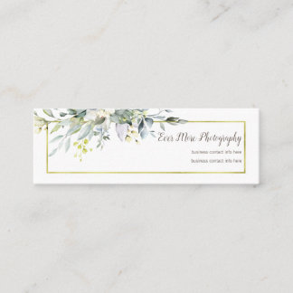 Fotografía floral de la tarjeta de visita de Boho