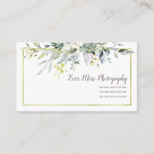Fotografía floral de las tarjetas de visita de