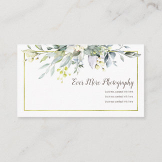 Fotografía floral de las tarjetas de visita de
