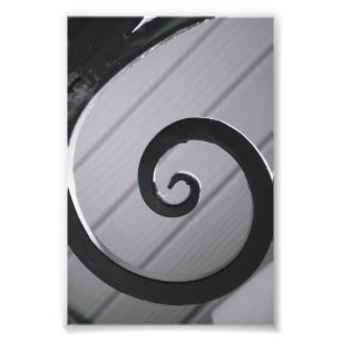 Fotografía G3 4x6 blanco y negro de la letra del