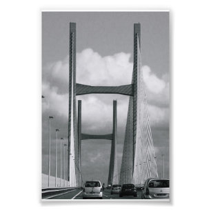 Fotografía H2 4x6 blanco y negro de la letra del