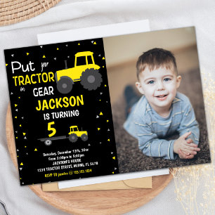 Fotografía Invitaciones de cumpleaños de Tractor d