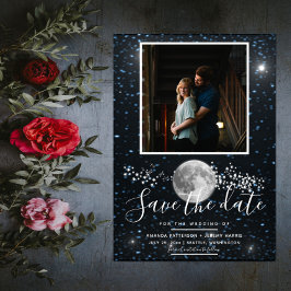 Fotografía lunar Guardar la invitación de fecha
