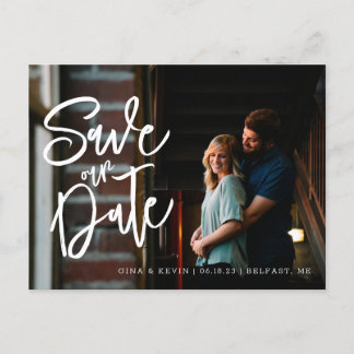 Fotografía moderna de caligrafía Guardar la postal