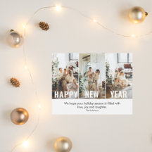 Fotografía moderna del colegio y Feliz Año Nuevo