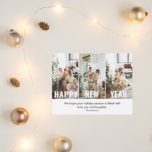 Fotografía moderna del colegio y Feliz Año Nuevo