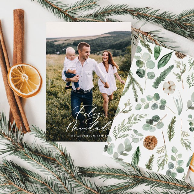 Fotografía moderna feliz navidad elegante guión (Subido por el creador)