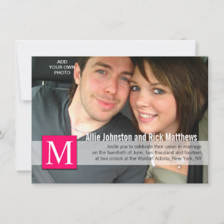 Fotografía moderna Invitaciones a la boda en monog