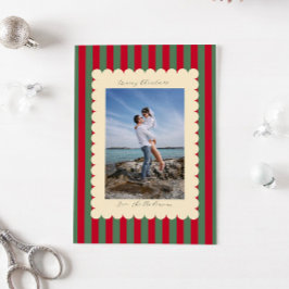 Fotografía moderna personalizada de Feliz Navidad