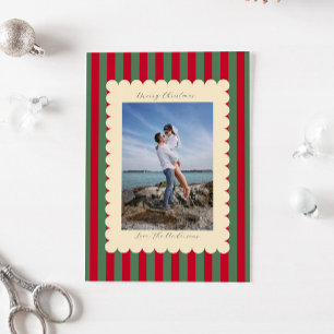 Fotografía moderna personalizada de Feliz Navidad