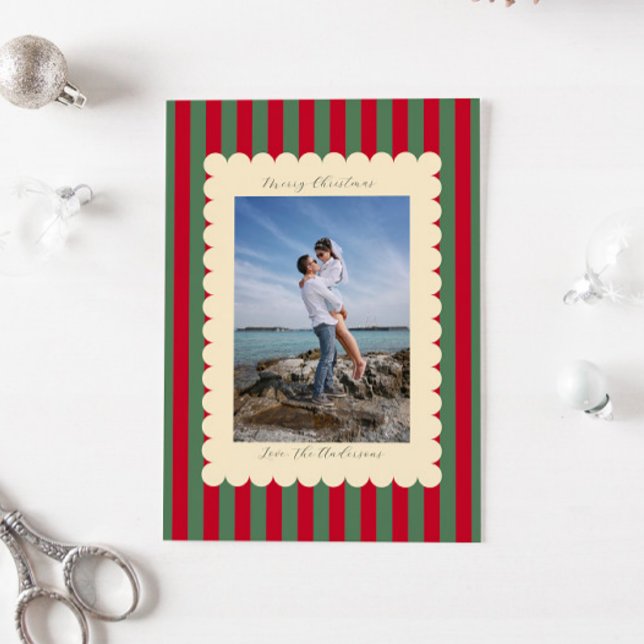 Fotografía moderna personalizada de Feliz Navidad (Subido por el creador)