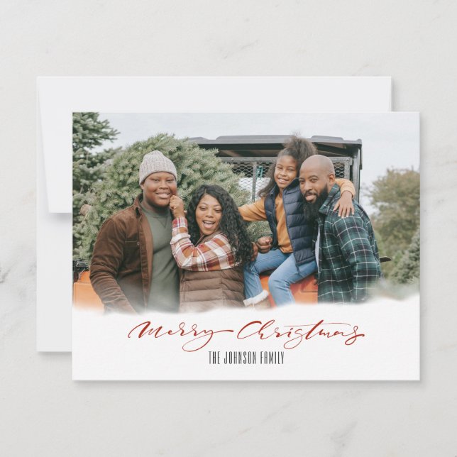 Fotografía moderna simple Fotos de navidad con esc (Anverso)