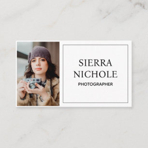 Fotografía moderna Tarjeta de visita QR Code