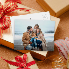 Fotografía moderna, tarjeta postal navideña de Fel