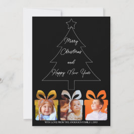 Fotografía: Navidad moderna única en blanco y negr