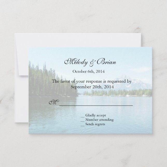 fotografía paisajística Invitaciones a bodas de RS (Anverso)