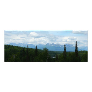 Fotografía panorámica de la cordillera de Alaska