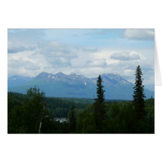 Fotografía panorámica de la cordillera de Alaska