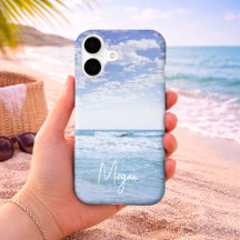 Fotografía personalizada de olas del océano y ciel