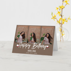 Fotografía personalizada y sencilla de tres años