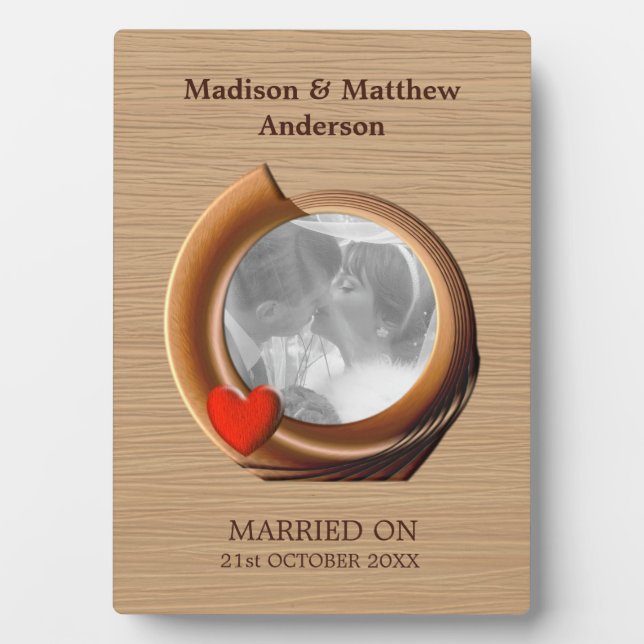 Fotografía personalizado Marco de madera (Frente)