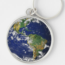 Fotografía real del llavero del mundo