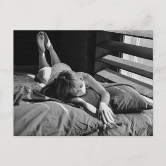 Fotografía sexy en B&N postal
