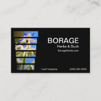 Fotografía Tarjetas de visita de hierba de Borage