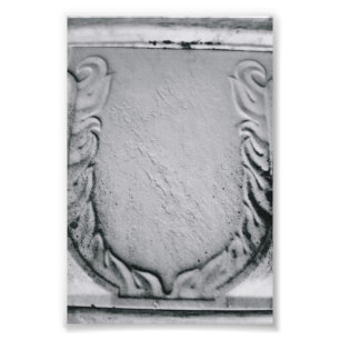 Fotografía U1 4x6 blanco y negro de la letra del