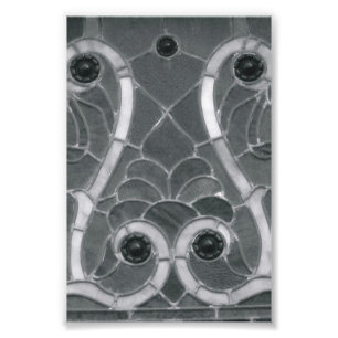 Fotografía W1 4x6 blanco y negro de la letra del