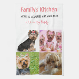 Fotografía y moderna tipografía Toallas de cocina