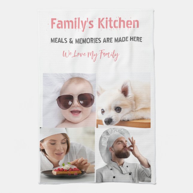 Fotografía y moderna tipografía Toallas de cocina (Vertical)