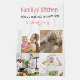 Fotografía y moderna tipografía Toallas de cocina