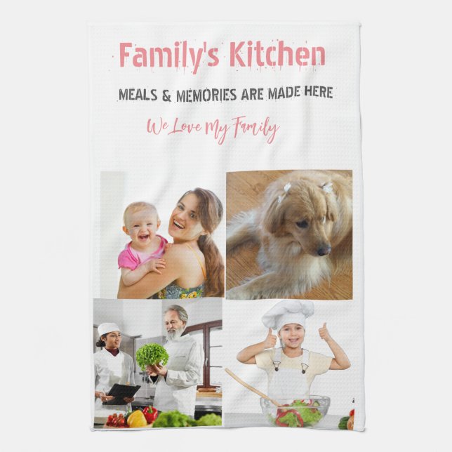 Fotografía y moderna tipografía Toallas de cocina (Vertical)