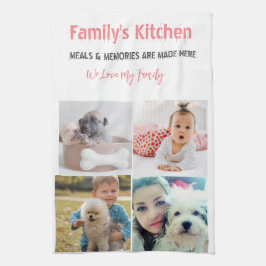 Fotografía y moderna tipografía Toallas de cocina