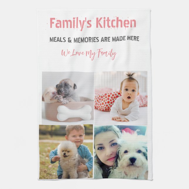 Fotografía y moderna tipografía Toallas de cocina (Vertical)