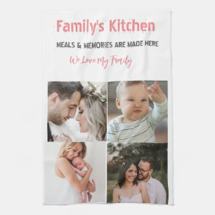 Fotografía y moderna tipografía Toallas de cocina