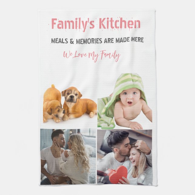 Fotografía y moderna tipografía Toallas de cocina (Vertical)