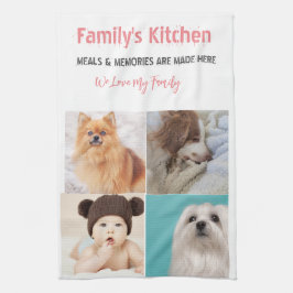 Fotografía y moderna tipografía Toallas de cocina