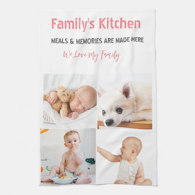 Fotografía y moderna tipografía Toallas de cocina (Vertical)