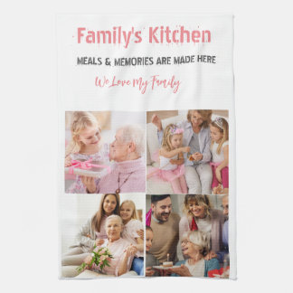 Fotografía y moderna tipografía Toallas de cocina